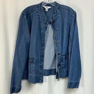 AKS Amy K Su Vintage Lightweight Denim Jacket Women's Size XL